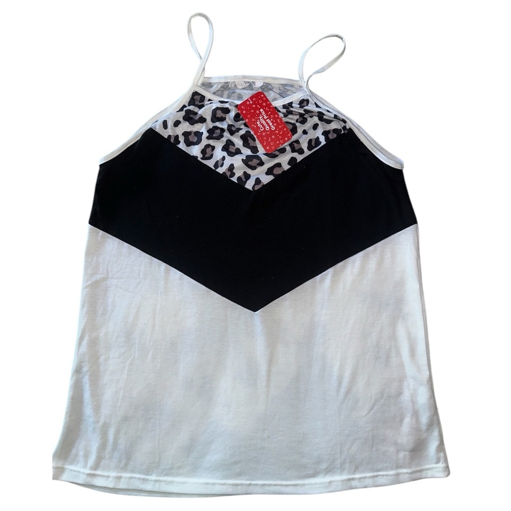 5/$25 🆕 Women’s leopard print color block tank